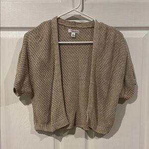 Like New! Cato Women's Tan Open-Front Cardigan